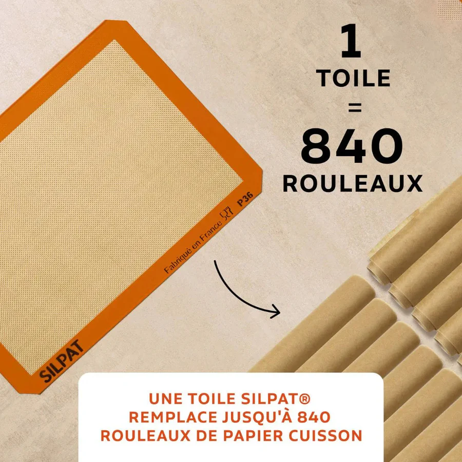 Tappetino da Forno in Silicone Silpat 42x29,5 cm – Multiuso, Antiaderente, Resistente e con Laccio per Riporlo - immagine 3