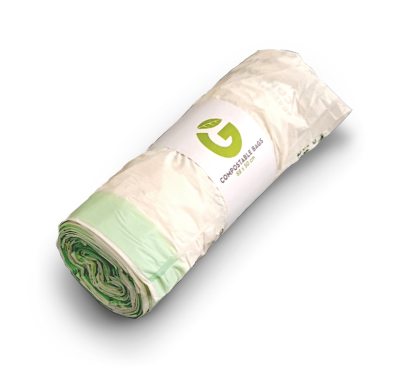 Rotolo da 15 Sacchetti con maniglie PEHD 9XL® – 68x50cm